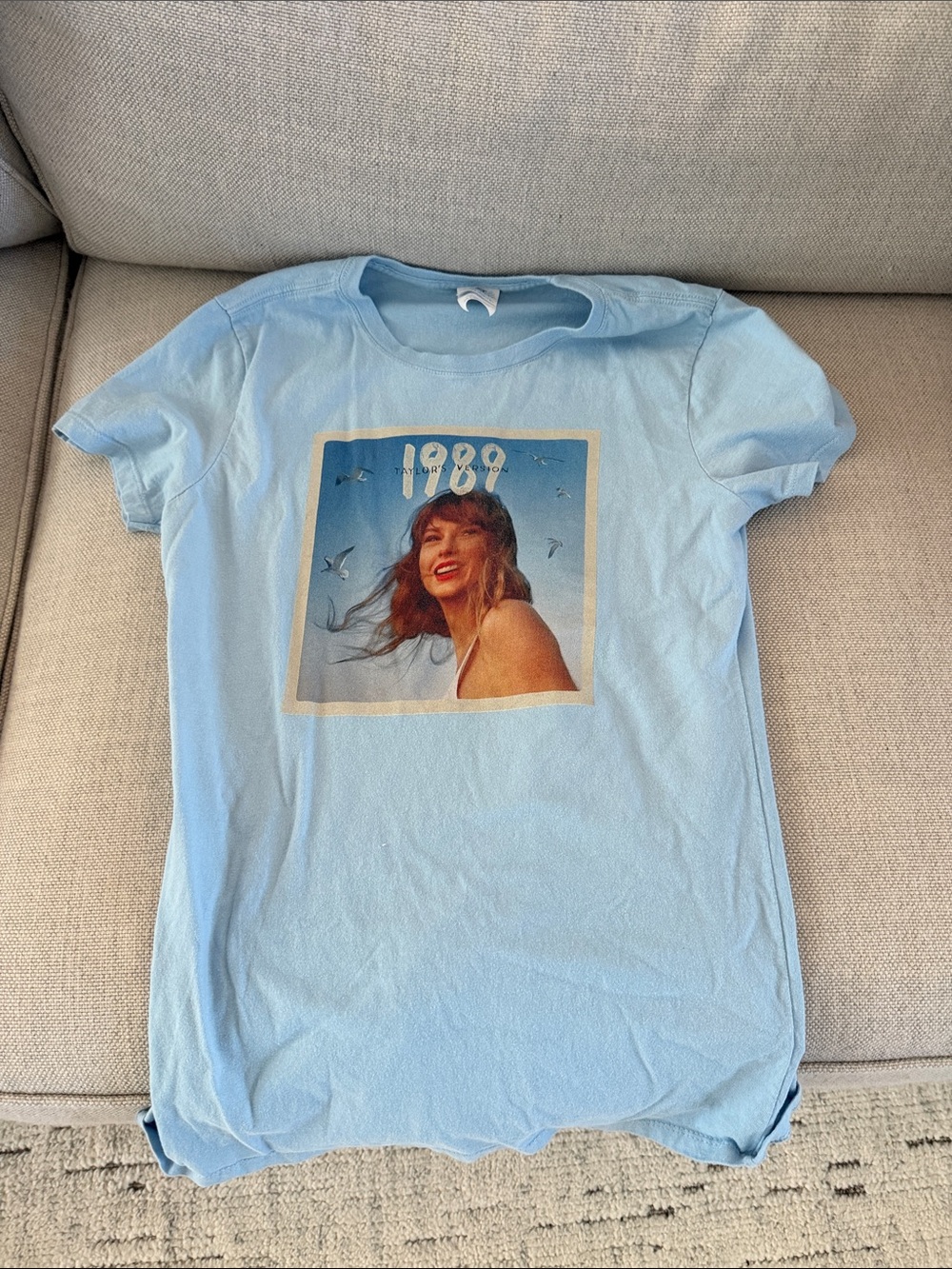 Taylor Swift 1989 Blue Graphic Tee
